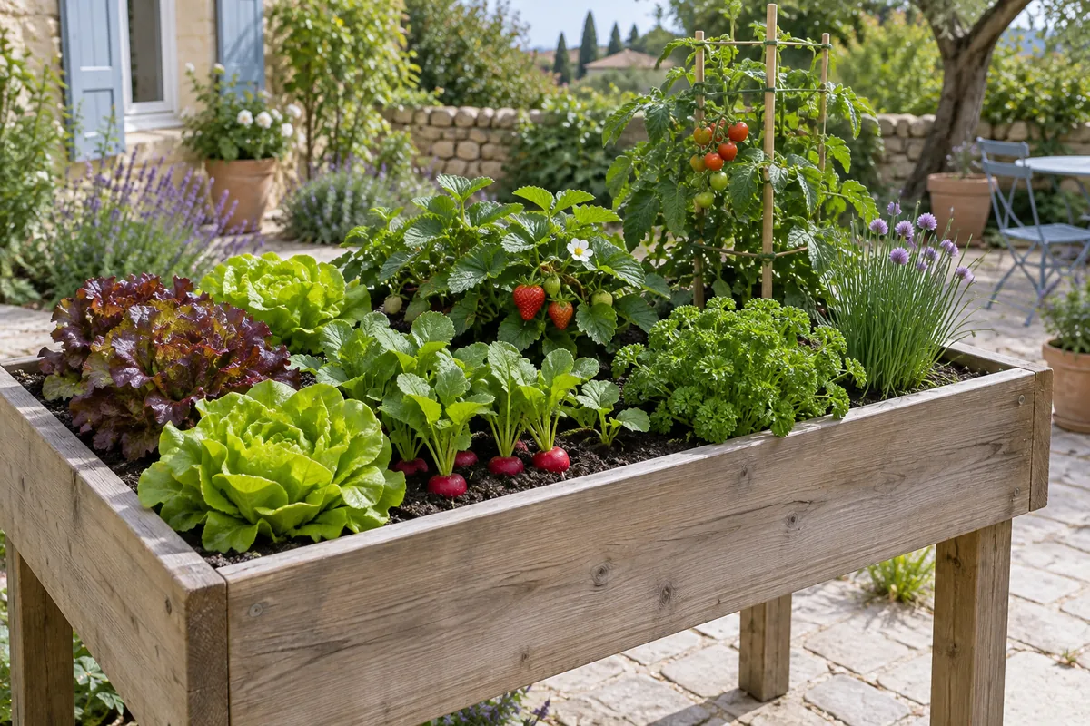 Illustration : Que planter dans un potager sur pied selon sa profondeur ?